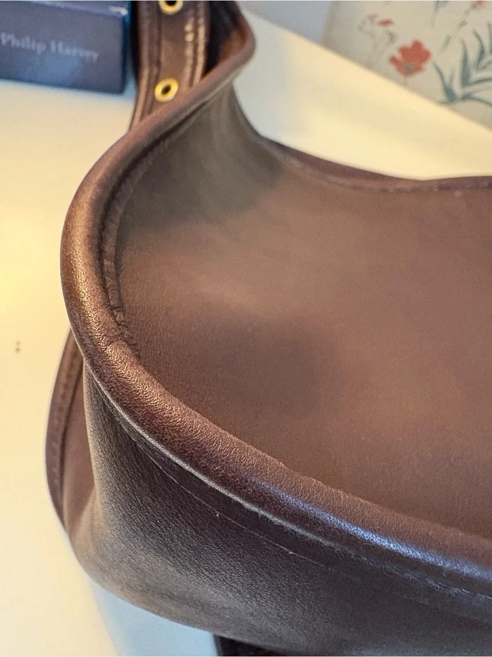 Vintage Coach 9950 Janice Legacy Shoulder Bag | Dark Brown